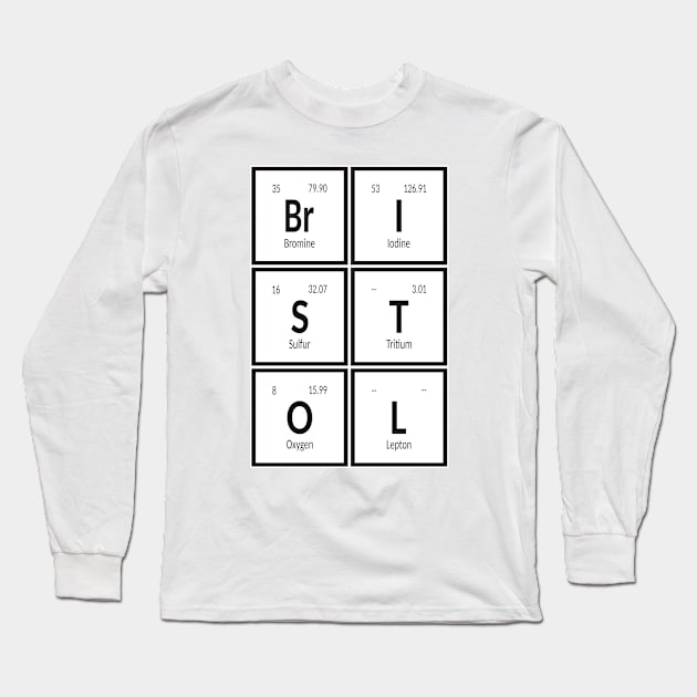 Bristol City Table of Elements Long Sleeve T-Shirt by Maozva-DSGN